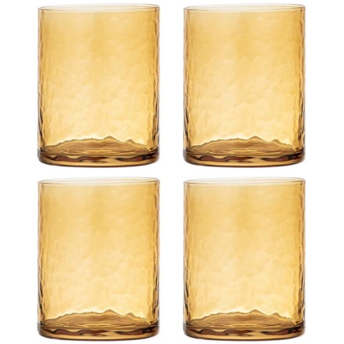 Ladelle Flynn Set of 4 Glass Tumblers
