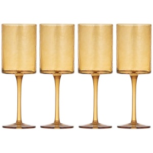 Ladelle Flynn Set of 4 Wine Glasses