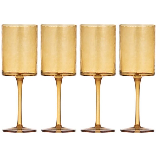 Ladelle Flynn Set of 4 Wine Glasses