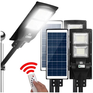 Leier 160 LED Solar Street Light 120W Flood Motion Sensor Remote Outdoor Wall Lamp x2