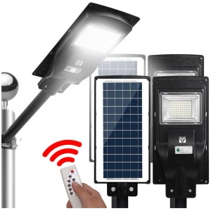 Leier 80 LED Solar Street Light 90W Flood Motion Sensor Remote Outdoor Wall Lamp x2