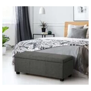 Lochan Storage Ottoman Grey