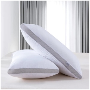 Luxurious Bamboo Cooling Twin Pack Plush Down-Like Pillows