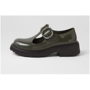Melissa Melissa Jackie My Black Green Pvc Black Green Shoes Womens Shoes Casual Flat Shoes