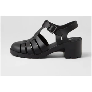 Melissa Melissa Possession Heel Ad My Black Pvc Black Shoes Womens Shoes Casual Heeled Shoes