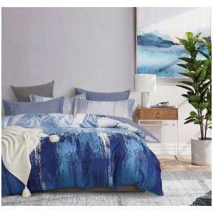 Microfiber Reversible Quilt Cover Set - Chavez - Super King Size