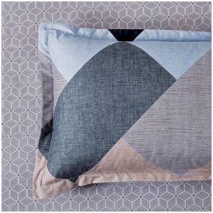 Microfiber Reversible Quilt Cover Set - Jay - King Size