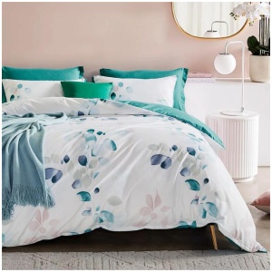 Microfiber Reversible Quilt Cover Set - Olinda - King Size