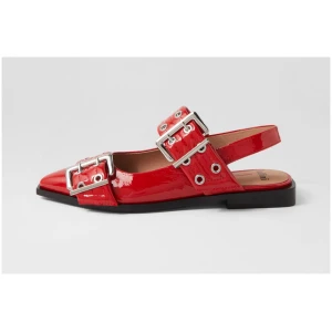 Mollini Larra Mo Red Patent Leather Red Shoes Womens Shoes Flat Shoes