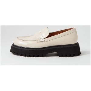 Mollini Sia Mo Vanilla Shine Leather Vanilla Shoes Womens Shoes Casual Flat Shoes