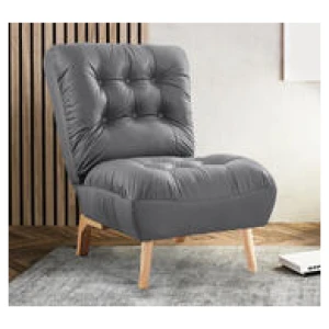 Namon Recliner Chair Adjustable Backrest 1Str Grey 1 Seater