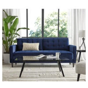 Neptune 3 Seater Velvet Sofa Cobalt