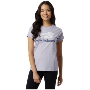 New Balance Essentials Stacked Logo Tee Womens
