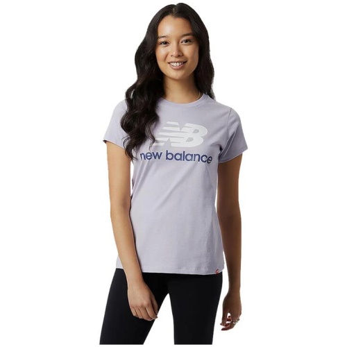 New Balance Essentials Stacked Logo Tee Womens