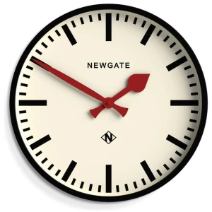 Newgate Universal Wall Clock Railway Dial Black
