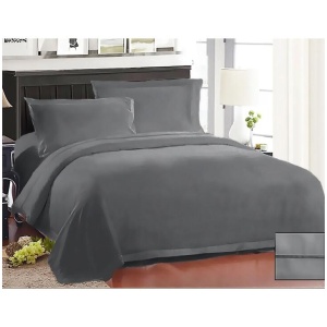 Ramesses 1000TC American Pima Cotton Quilt Cover Set Charcoal King