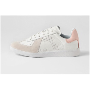 Rollie Pace Rl White Snow Pink Leather Suede White Snow Pink Sneakers Womens Shoes Casual Casual Sneakers