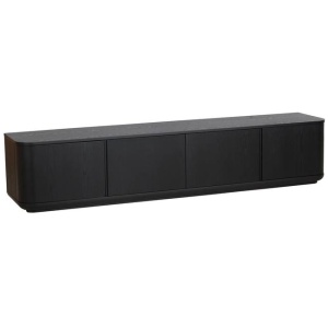 Sahar 2.2m TV Entertainment Unit - Full Black by Interior Secrets - AfterPay Available
