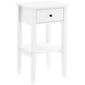 Sarantino Rue Bedside Table in White