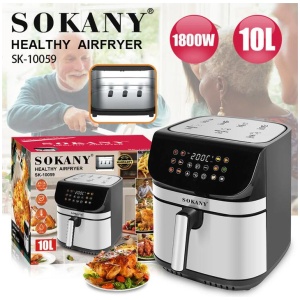 Sokany 10L Digital Air Fryer - 1800W High-Power Cooking