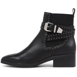 Sol Sana Lennox Boot Ss Black Stud Leather Black Stud Boots Womens Shoes Casual Ankle Boots