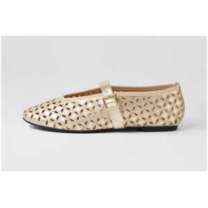 Therapy Amara Th Gold Smooth Gold Shoes Womens Shoes Casual Flat Shoes