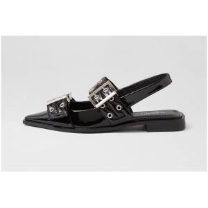 Therapy Matilda Th Black Patent Pu Black Shoes Womens Shoes Casual Flat Shoes