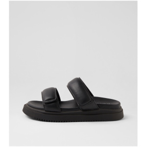 Therapy Pivot Th Black Smooth Black Sandals Womens Shoes Casual Sandals Flat Sandals