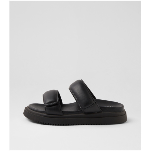 Therapy Pivot Th Black Smooth Black Sandals Womens Shoes Casual Sandals Flat Sandals