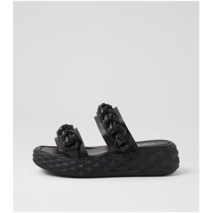 Top End Rosine To Black Black Sole Leather Black Black Sole Sandals Womens Shoes Sandals Flat Sandals