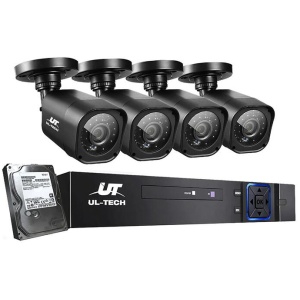 UL-tech CCTV Security System 8CH DVR 4 Cameras 1TB Hard Drive