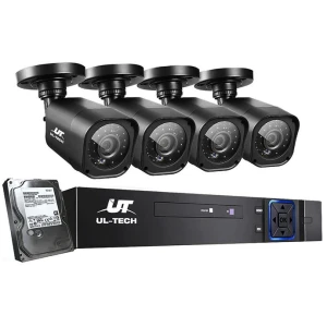 UL-tech CCTV Security System 8CH DVR 4 Cameras 1TB Hard Drive