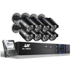 UL-tech CCTV Security System 8CH DVR 8 Cameras 2TB Hard Drive
