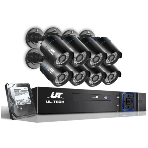 UL-tech CCTV Security System 8CH DVR 8 Cameras 2TB Hard Drive