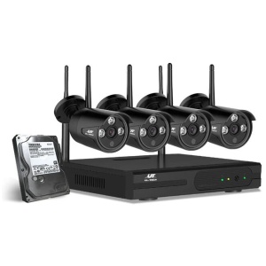 UL-tech Wireless CCTV Security System 8CH NVR 3MP 4 Bullet Cameras 2TB
