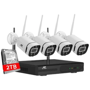 UL-tech Wireless CCTV Security System 8CH NVR 3MP 4 Square Cameras 2TB