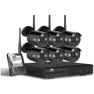 UL-tech Wireless CCTV Security System 8CH NVR 3MP 6 Bullet Cameras