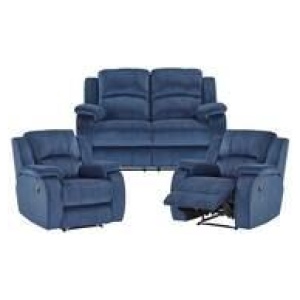 Venice 2 Seater Recliner & 2 Reclining Armchairs Sofa Set