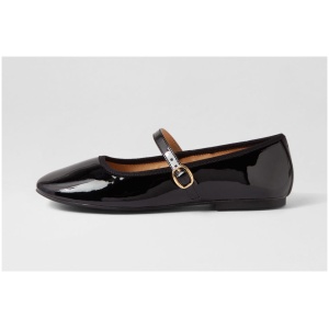 Verali Bambi Ve Black Patent Pu Black Patent Shoes Womens Shoes Casual Flat Shoes