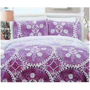 225TC Kasbah Mandala Cotton Rich Easy Care Quilt Cover Set Queen