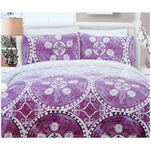 225TC Kasbah Mandala Cotton Rich Easy Care Quilt Cover Set Queen