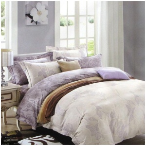 250TC Gilmore Cotton Reversible Quilt Cover Set Queen