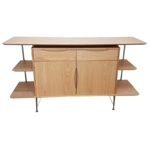 6IXTY2 Scandinavian Sideboard Buffet Unit Storage Cabinet - Oak