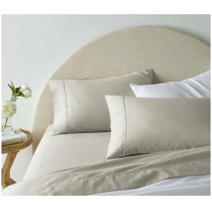 Accessorize 1900TC Cotton Rich Sheet Set Almond Queen