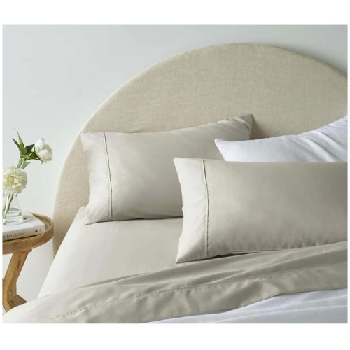 Accessorize 1900TC Cotton Rich Sheet Set Almond Queen
