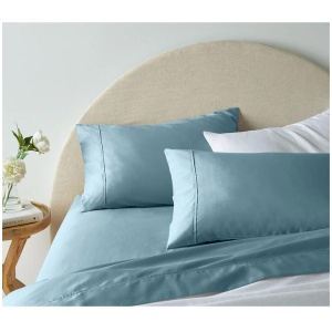 Accessorize 1900TC Cotton Rich Sheet Set Blue Queen