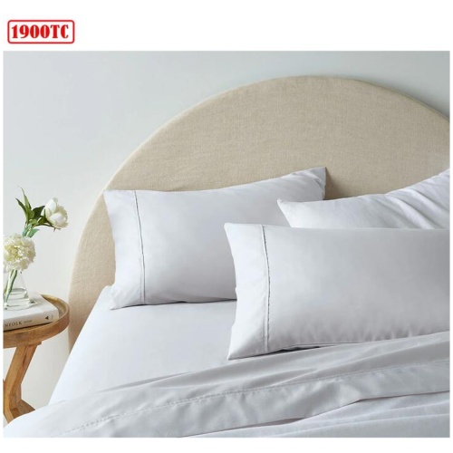 Accessorize 1900TC Cotton Rich Sheet Set White Queen