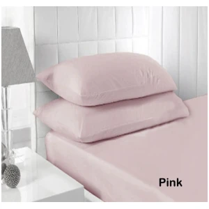 Accessorize 250TC Fitted Sheet Set Pink - King