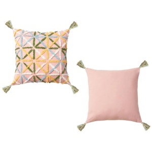 Accessorize Adena Blush Filled Square Cushion