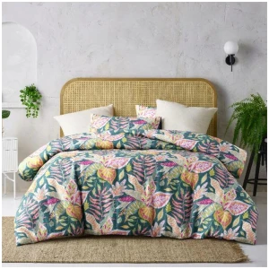Accessorize Betty Carmila Printed Linen Cotton Quilt Cover Set King